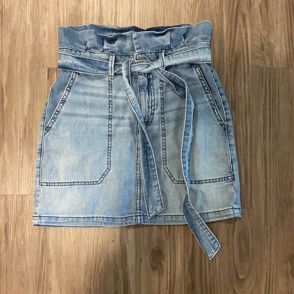 Free people denim skirt
